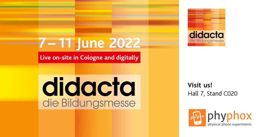 didacta, die Bildungsmesse, 7–11 June 2022, live on-site in Cologne and digitally, visit us, Hall 7, Booth C020